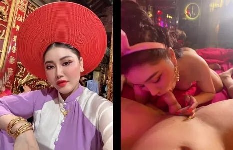 Cô gái điếm hút dương vật người đàn ông như thể tín