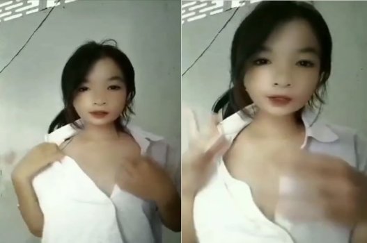 Chị gái học sinh tung clip sex vú căng