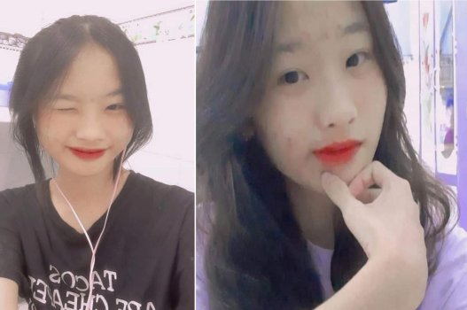 Em nữ sinh hàng dẹp mặt có tí mụn nhưng vẫn ngon