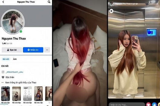 Nguyễn Thu Thảo thích thú đùa chơi với thứ cậu bé lớn