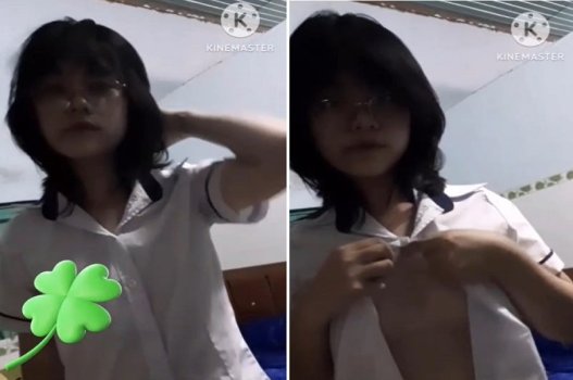 Em học sinh nứng quay video show hàng cho anh xem